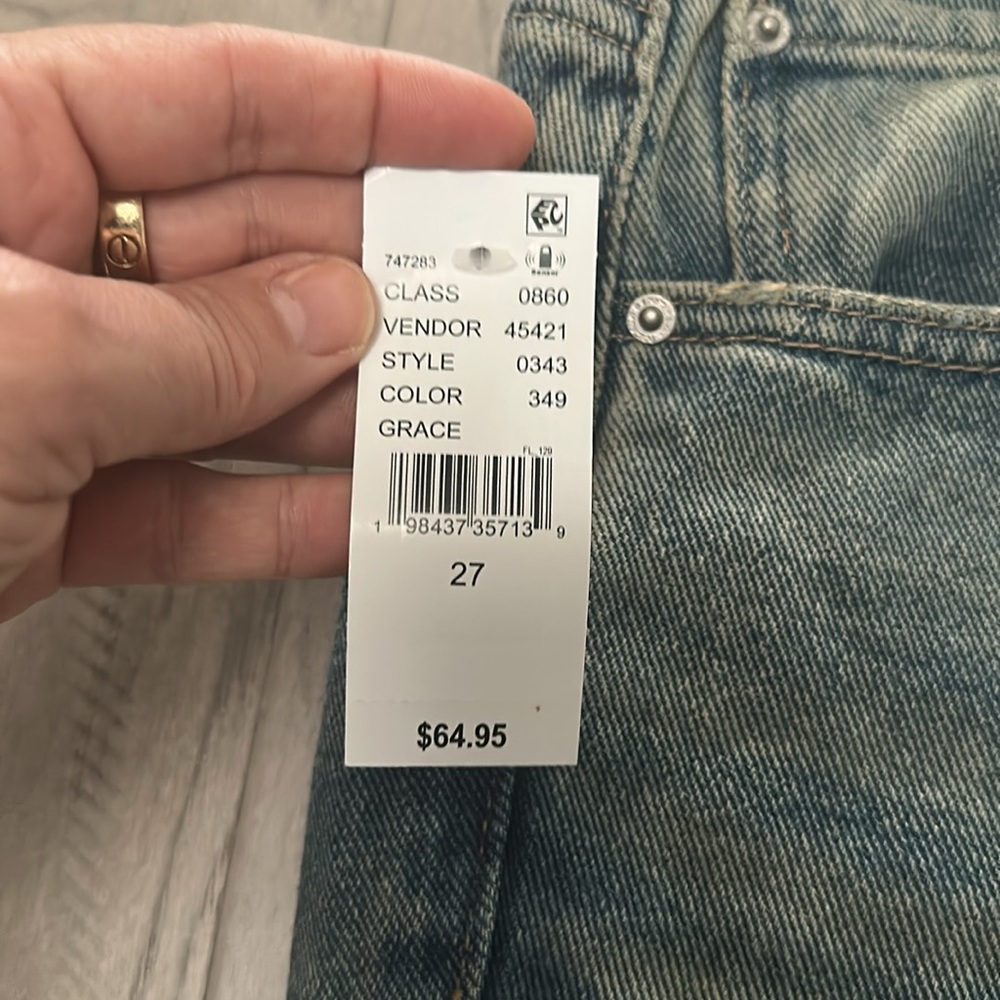 Pacsun Madison High Waisted Girlfriend Jeans Medium Indigo - Picture 5 of 8